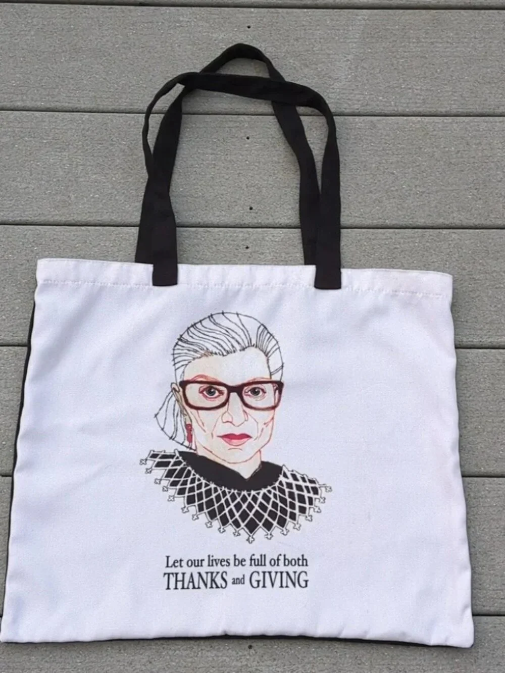 Ruth Bader Ginsberg Book Tote | RBG Canvas Tote Bag